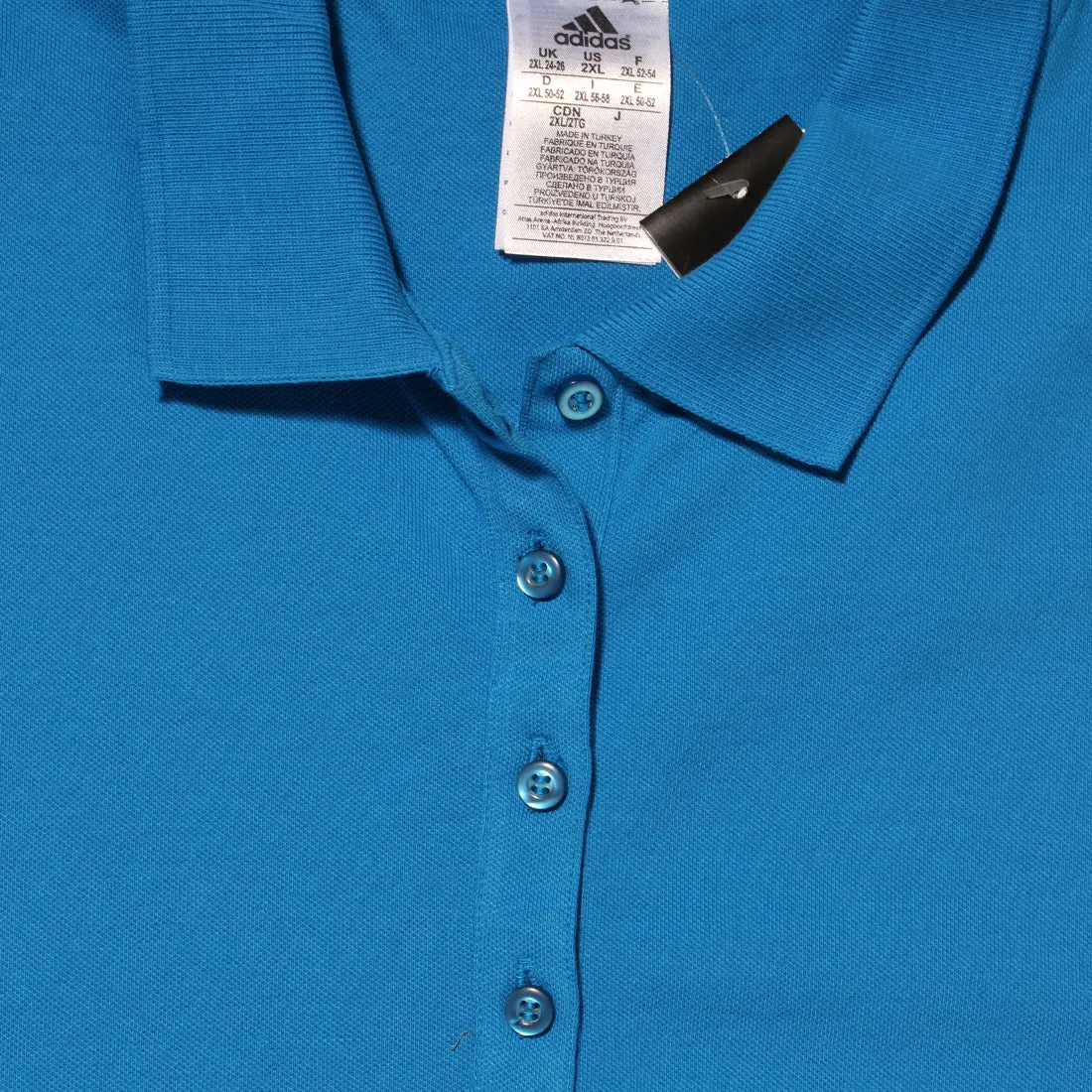 Adidas polo shirt/ blue -7722