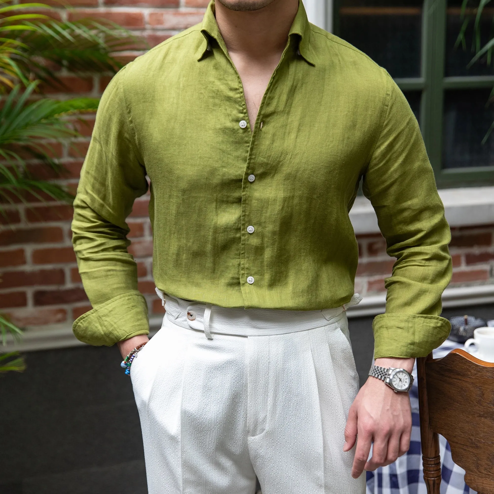Italian summer linen shirt