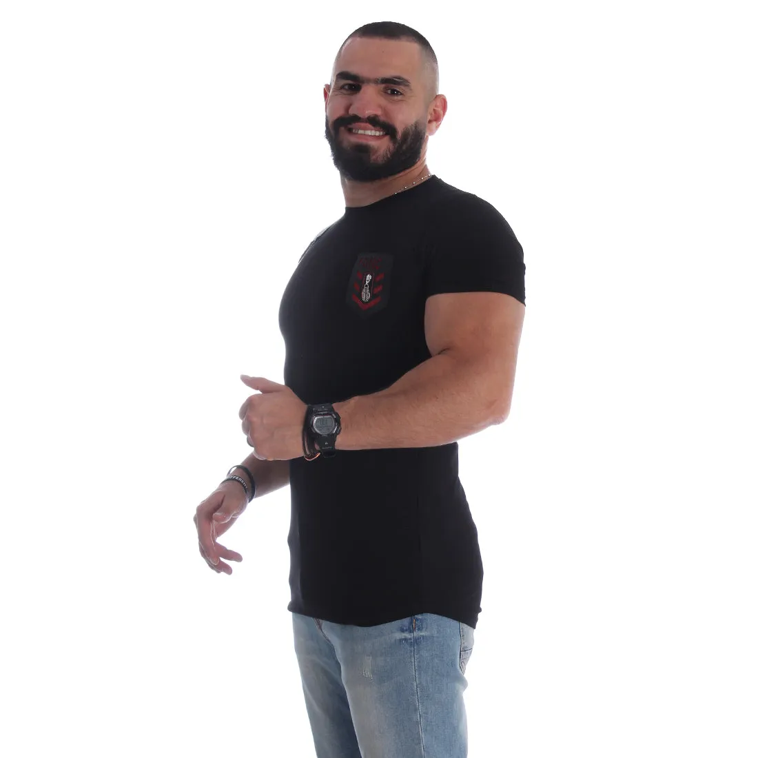 Men T-shirt- black / made in Turkey -3336