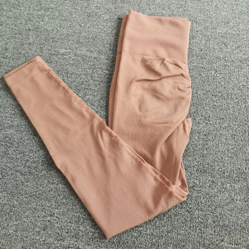 Wjczt Fitness Women Leggings Seamless High Waist Knit Push Up Legging Female High Elastic Quick Dry Workout Legings 16 Color